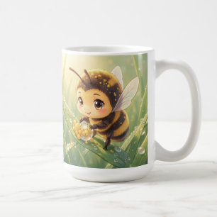 Mug Bourdon doré dans la danse des fleurs.8