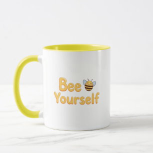 Mug Bourdonnement Jaune Fantaisiste et Citation