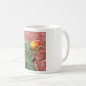 Mug bourgeon rose jaune et orange (Devant droit)