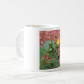 Mug bourgeon rose jaune et orange (Devant gauche)