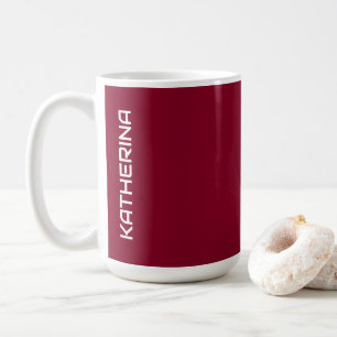 Mug Bourgogne Couleur Unie Classique Personnalisé