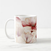 Mug Bourgogne Crème Lavande Florale Mariage (Gauche)