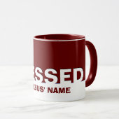 Mug Bourgogne Moderne BÉNÉFICIÉ Au Nom De Jésus Chréti (Devant droit)