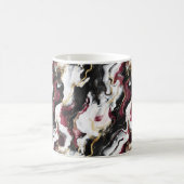 Mug Bourgogne Noir Blanc Tourbillon Abstrait (Centre)