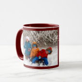 Mug Bourgogne Personnaliser Modèle photo Cadeau Café M (Devant gauche)