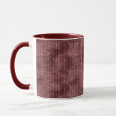 Mug Bourgogne Rayures Rouges et Blanches Saint-Valenti (Gauche)