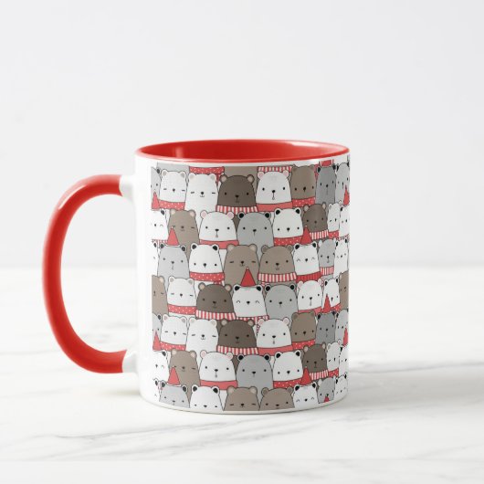 Mug Bours de Noël mignons (Gauche)