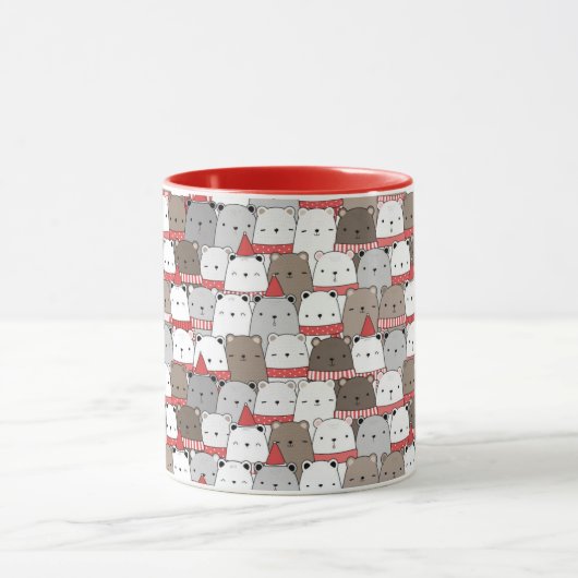 Mug Bours de Noël mignons (Centre)