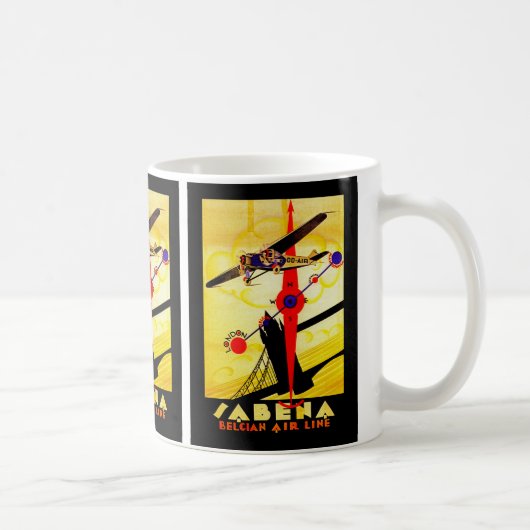 Mug Boussole d'art déco de Sabena (Droite)