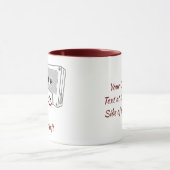 Mug Bouteille à café à cassette audio (Centre)