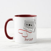 Mug Bouteille à café à cassette audio (Gauche)