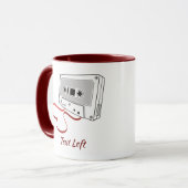 Mug Bouteille à café à cassette audio (Devant gauche)