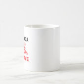 Mug Bouteille à café à vague rouge maga (Centre)
