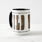 Mug Bouteille à café d'art moderne Wild West (Devant gauche)