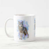 Mug Bouteille à café de la faune du loup (Gauche)