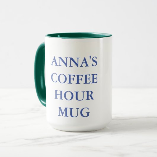 Mug Bouteille à café de l'église avec croix (Devant gauche)