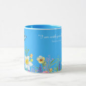Mug Bouteille à café fleuri avec bible (Centre)