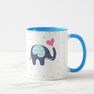 Mug Bouteille à café imprimé éléphant