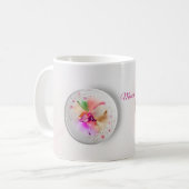 Mug Bouteille à café orb floral (Devant gauche)