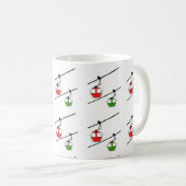 Mug Bouteille à café vert et rouge gondolas (Devant droit)