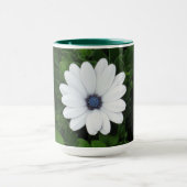 Mug Bouteille à fleurs blanches - choisissez style et (Centre)