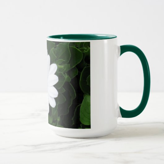 Mug Bouteille à fleurs blanches - choisissez style et (Droite)