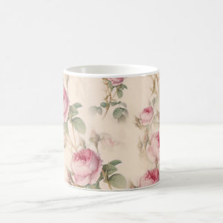 Mug Bouteille à fleurs rose