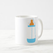Mug Bouteille bébé bleue (Devant droit)