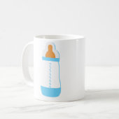 Mug Bouteille bébé bleue (Devant gauche)