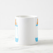 Mug Bouteille bébé bleue (Centre)