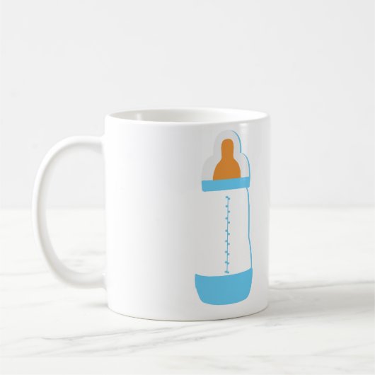 Mug Bouteille bébé bleue (Gauche)