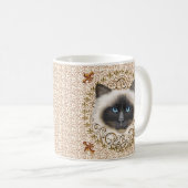 Mug Bouteille Birman Cat Fleur De Lis (Devant droit)