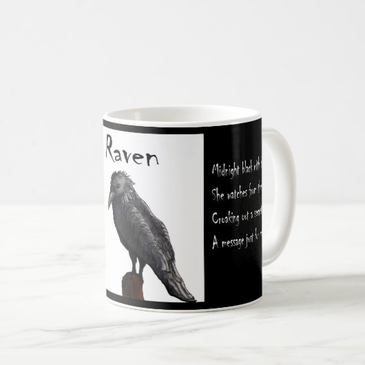 Mug Bouteille corbeau (Devant droit)