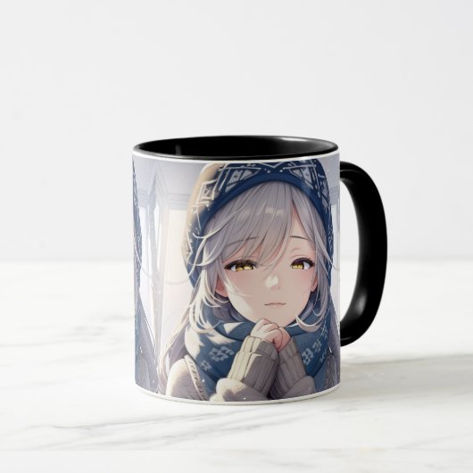 Mug Bouteille d'ange d'hiver (Devant droit)
