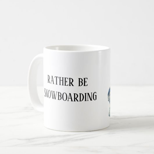 Mug Bouteille d'art de snowboard (Devant gauche)