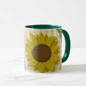 Mug Bouteille de bouchon de tournesol (Devant droit)