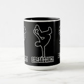 Mug Bouteille de breakdance - choisir style et couleur (Centre)