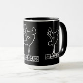 Mug Bouteille de breakdance - choisir style et couleur (Devant droit)