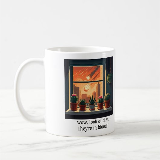 Mug Bouteille de cactus de fenêtre astéroïde (Gauche)