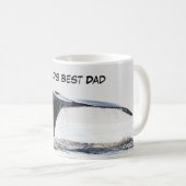 Mug Bouteille de café avec baleine fluke (Devant droit)
