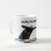 Mug Bouteille de café avec baleine fluke (Devant gauche)