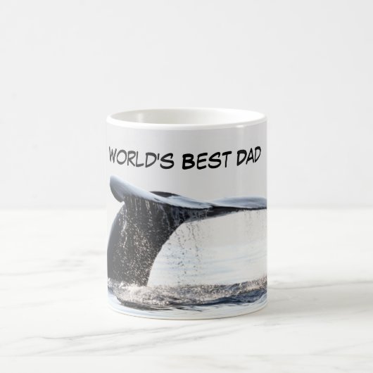 Mug Bouteille de café avec baleine fluke (Centre)