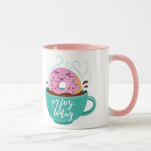 Mug Bouteille de café avec beigne (Droite)