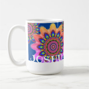 Mug Bouteille de café BOHO initiale personnalisée mo