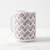 Mug Bouteille de café de Noël rose et violet (Devant gauche)