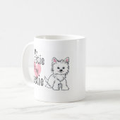 Mug Bouteille de café de terrier West Highland (Devant gauche)