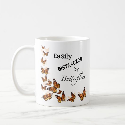 Mug Bouteille de café Monarch Butterfly (Gauche)