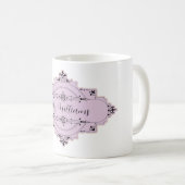 Mug Bouteille de café pour mariée mariage personnalisé (Devant droit)