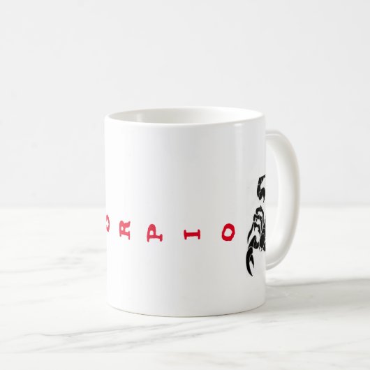 Mug Bouteille de café Scorpion (Devant droit)