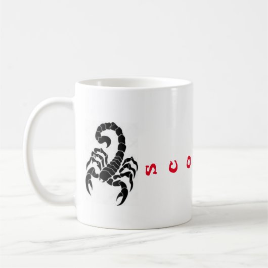 Mug Bouteille de café Scorpion (Gauche)